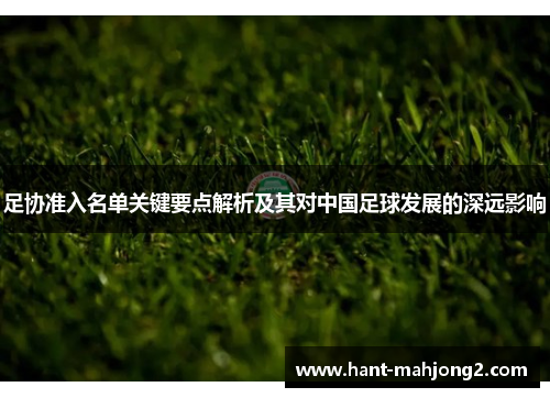 足协准入名单关键要点解析及其对中国足球发展的深远影响 足协准入名单关键要点解析及其对中国足球发展的深远影响