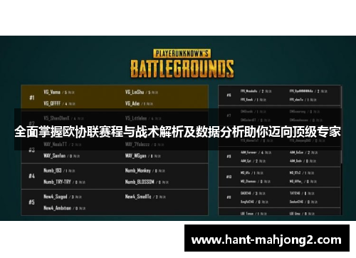 全面掌握欧协联赛程与战术解析及数据分析助你迈向顶级专家